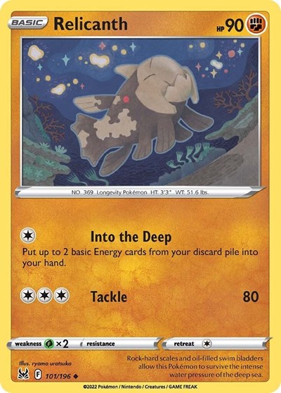 Relicanth - 101/196 - Uncommon Reverse Holo