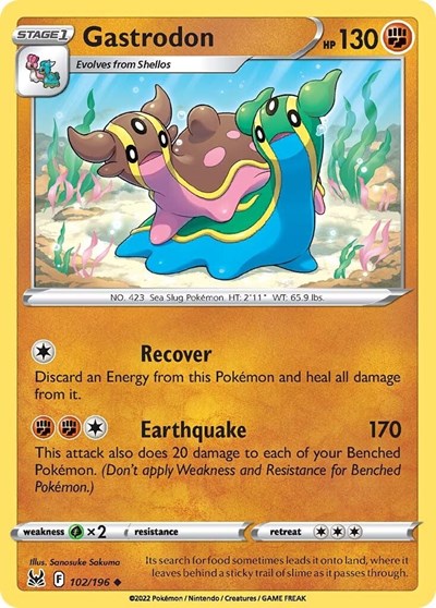 Gastrodon - 102/196 - Uncommon Reverse Holo