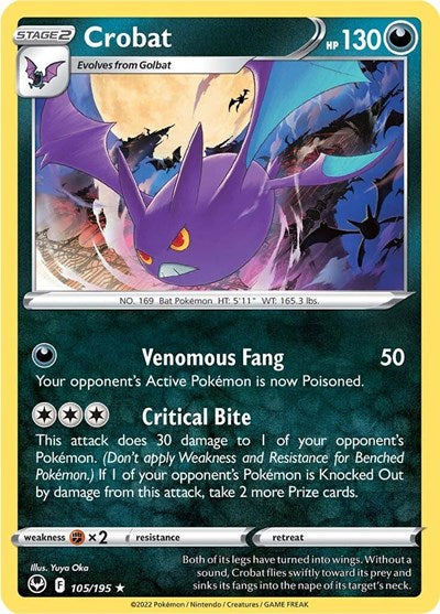 Crobat - 105/195 - Holo Rare Reverse Holo
