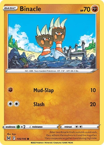 Binacle - 106/196 - Common Reverse Holo
