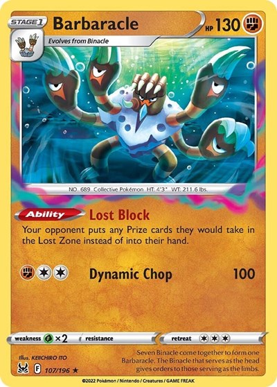 Barbaracle - 107/196 - Holo Rare Reverse Holo