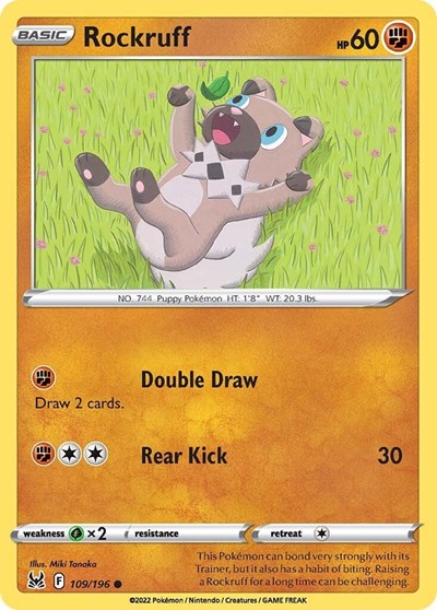 Rockruff - 109/196 - Common Reverse Holo