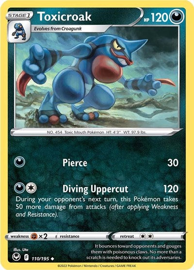 Toxicroak - 110/195 - Uncommon Reverse Holo