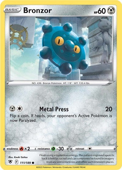 Bronzor - 111/189 - Common Reverse Holo