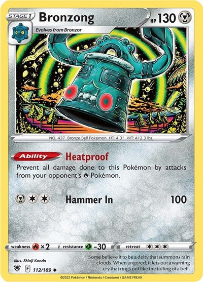 Bronzong - 112/189 - Uncommon Reverse Holo