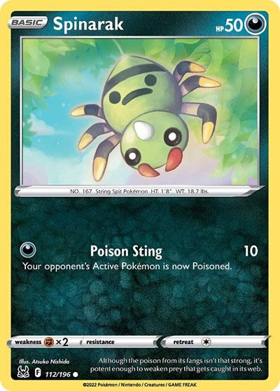 Spinarak - 112/196 - Common Reverse Holo