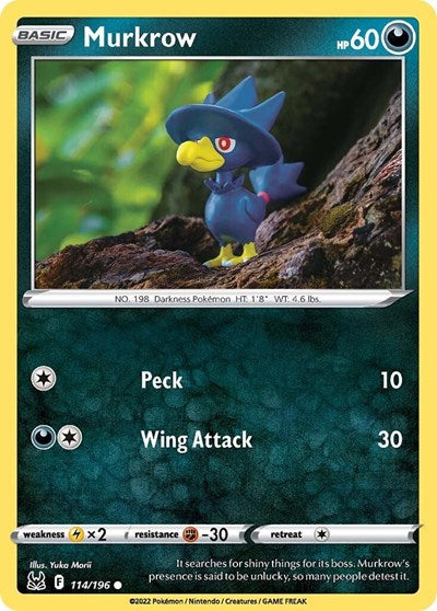 Murkrow - 114/196 - Common Reverse Holo