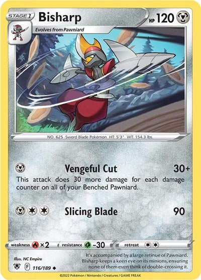 Bisharp - 116/189 - Uncommon Reverse Holo