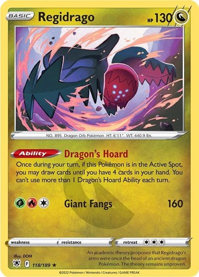 Regidrago - 118/189 - Rare Reverse Holo