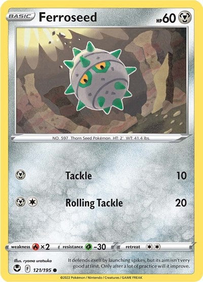 Ferroseed - 121/195 - Common Reverse Holo
