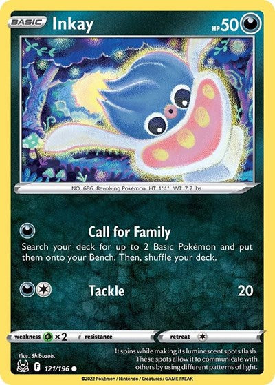 Inkay - 121/196 - Common Reverse Holo