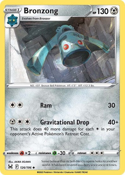 Bronzong - 126/196 - Uncommon Reverse Holo