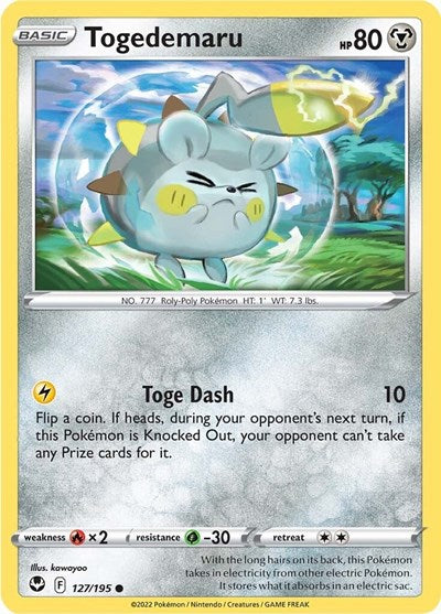 Togedemaru - 127/195 - Common Reverse Holo