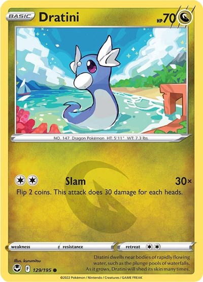 Dratini - 129/195 - Common Reverse Holo