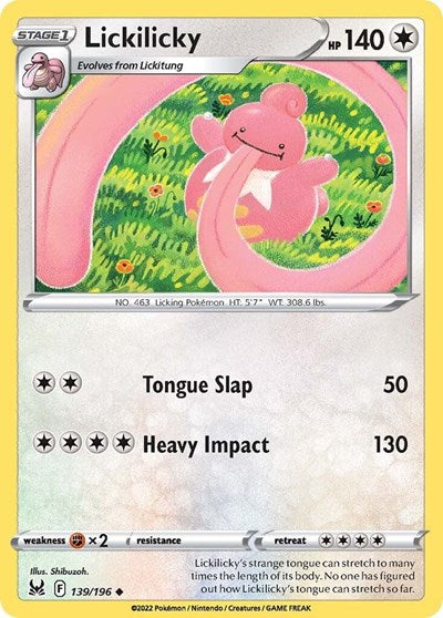 Lickilicky - 139/196 - Uncommon Reverse Holo