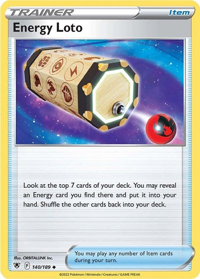 Energy Lotto - 140/189 - Uncommon Reverse Holo