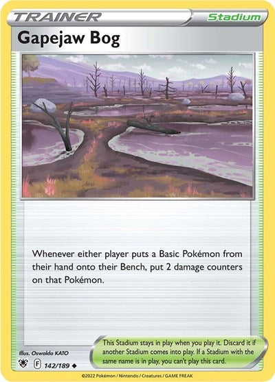 Gapejaw Bog - 142/189 - Uncommon Reverse Holo