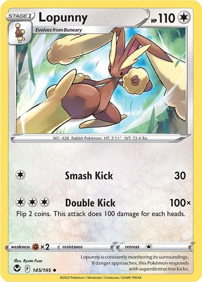 Lopunny - 145/195 - Uncommon Reverse Holo