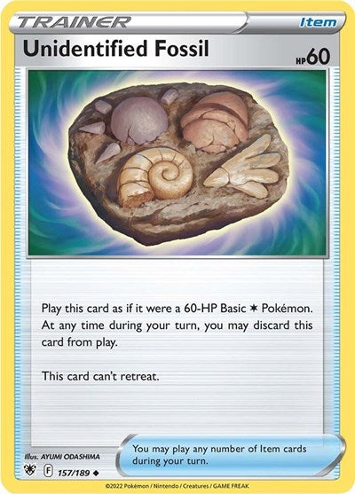 Unidentified Fossil - 157/189 - Uncommon Reverse Holo