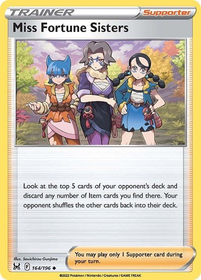 Miss Fortune Sisters - 164/196 - Uncommon Reverse Holo
