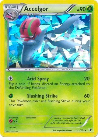 Accelgor - 12/101 - Holo Rare Shattered Theme Deck