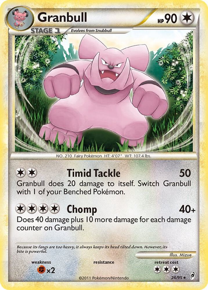 Granbull - 26/95 - Rare