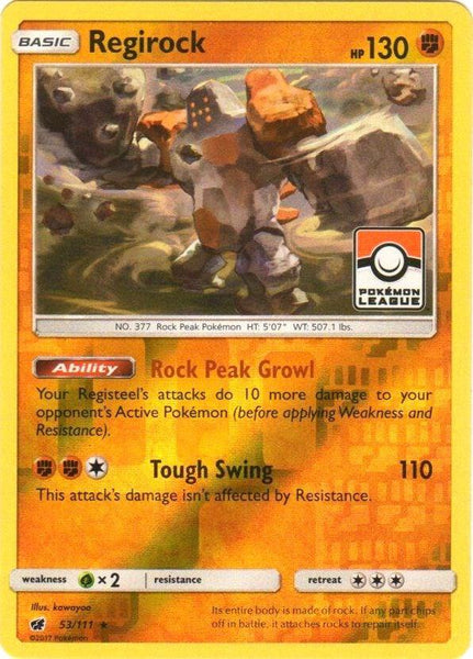 Regirock - 53/111 - League Promo