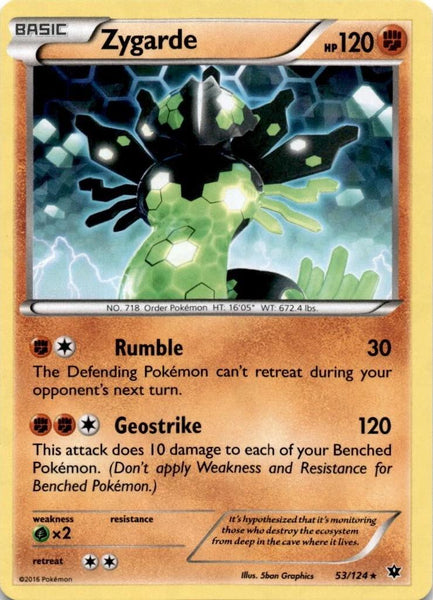 Zygarde - 53/124 - Holo Rare - Theme Deck Shattered Holo