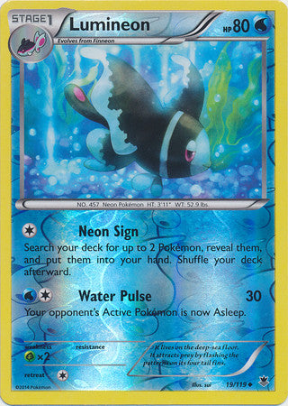 Lumineon - 19/119 - Uncommon Reverse Holo