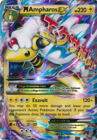M Ampharos Ex- 28/98 - Ultra Rare