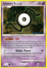 Unown S   39/132   Rare Reverse Holo