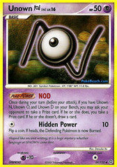 Unown N   69/132   Uncommon Reverse Holo