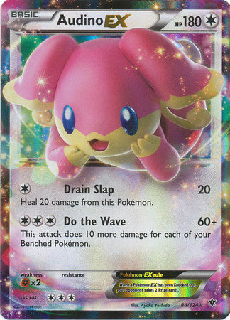 Audino EX - 84/124 - Ultra Rare