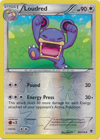 Loudred - 84/119 - Uncommon Reverse Holo