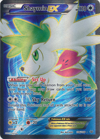Shaymin Ex Full Art - 106/108 - Ultra Rare