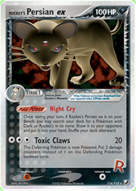 Rocket's Persian Ex Box Topper - 116/115 - Ultra Rare