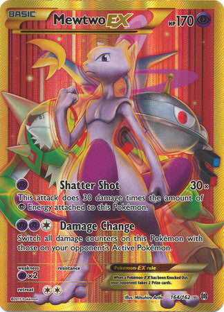 Mewtwo Ex Full Art Secret Rare - 164/162 - Ultra Rare