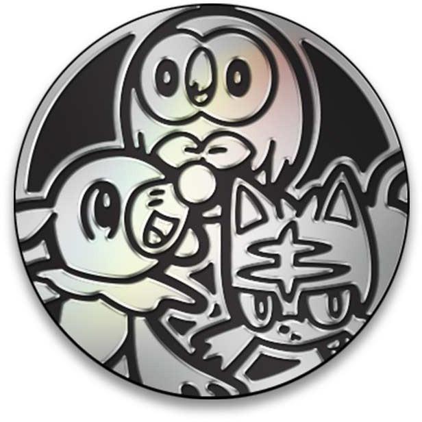 Coin - Rowlet, Litten, Popplio - New, Unused