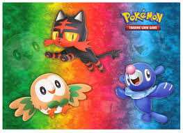 Sticker Sheet - Rowlet Litten Popplio - New, Unused