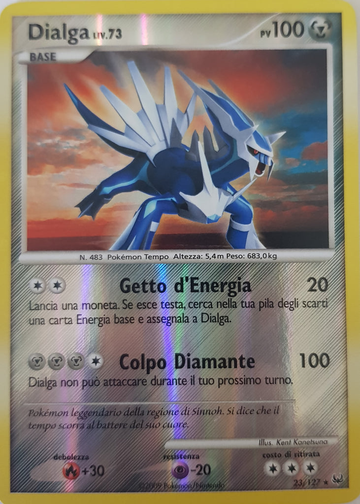 Dialga Italian - 23/127 - Rare Reverse Holo