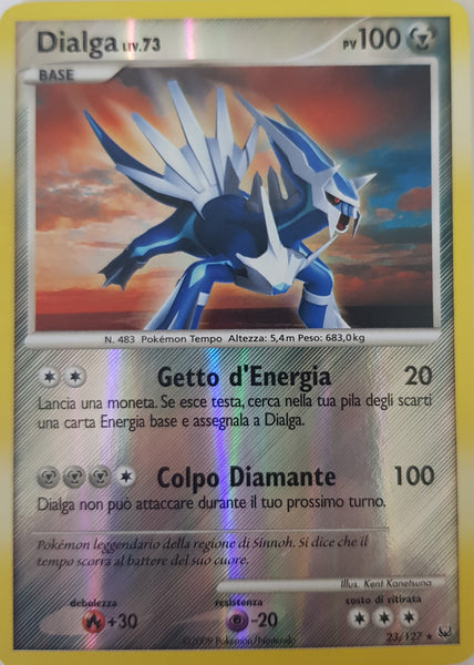 Dialga Italian - 23/127 - Rare Reverse Holo