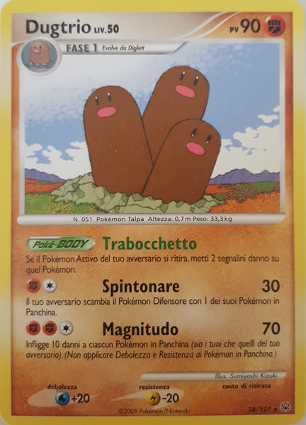 Dugtrio Italian - 24/127 - Rare