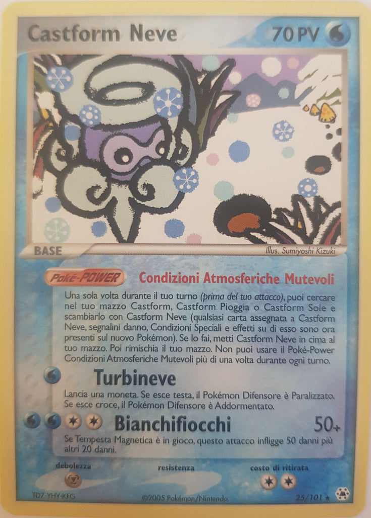 Snow-Cloud Castform Italian - 25/101 - Rare