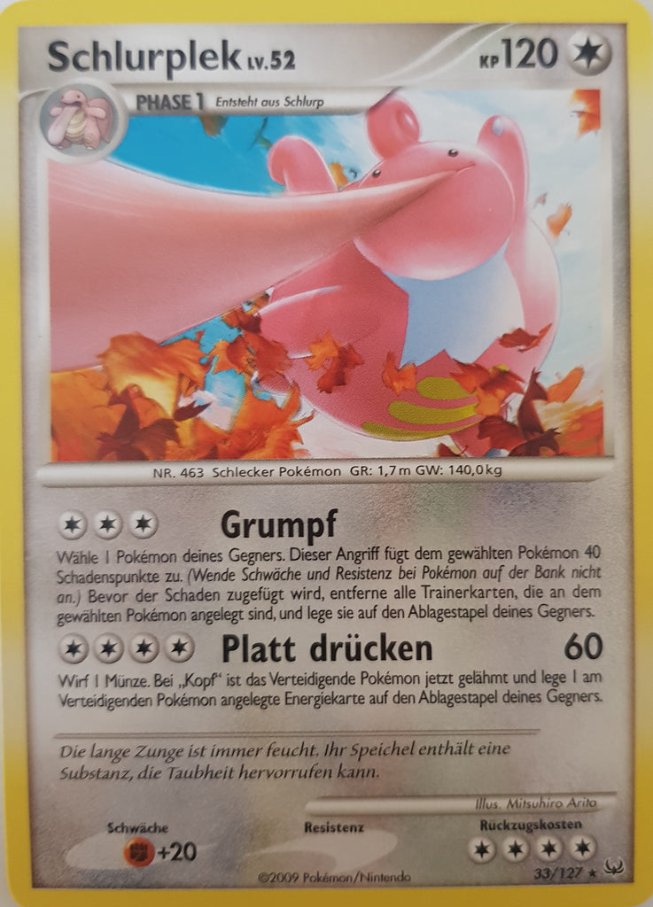 Lickilicky German - 33/127 - Rare Platinum Foreign Jimbos Cards Lickilicky German - 33/127 - Rare Platinum Foreign Jimbos Cards
