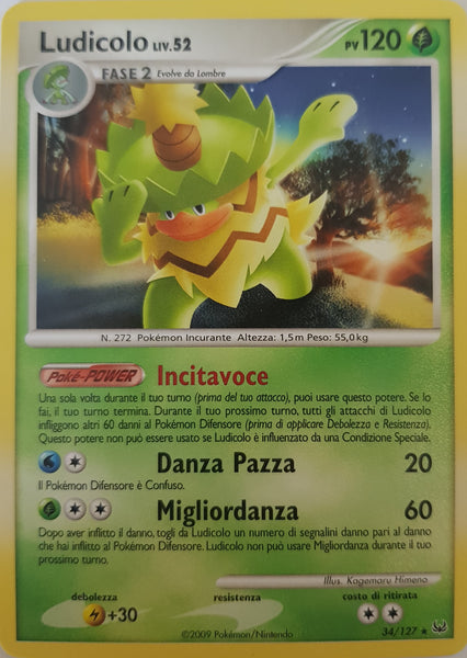 Ludicolo Italian - 34/127 - Rare