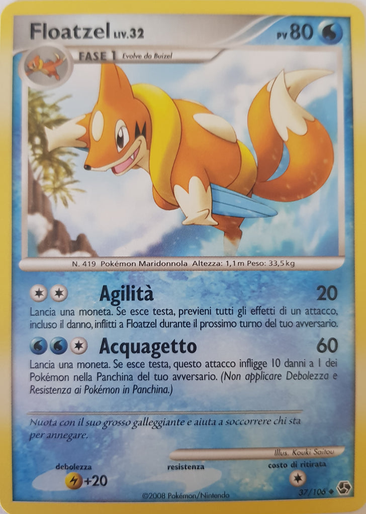 Floatzel Italian - 37/106 - Uncommon