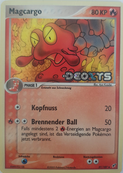 Magcargo German - 37/107 - Uncommon Reverse Holo