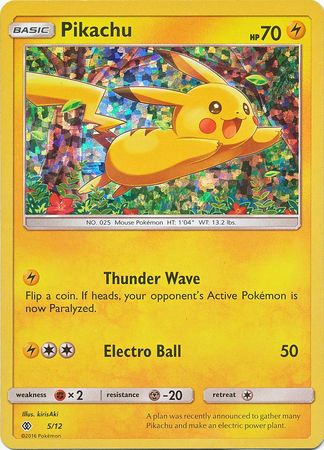 Pikachu - 5/12 - 2017 McDonald's Promo with Popplio Toy - Unopened, Sealed