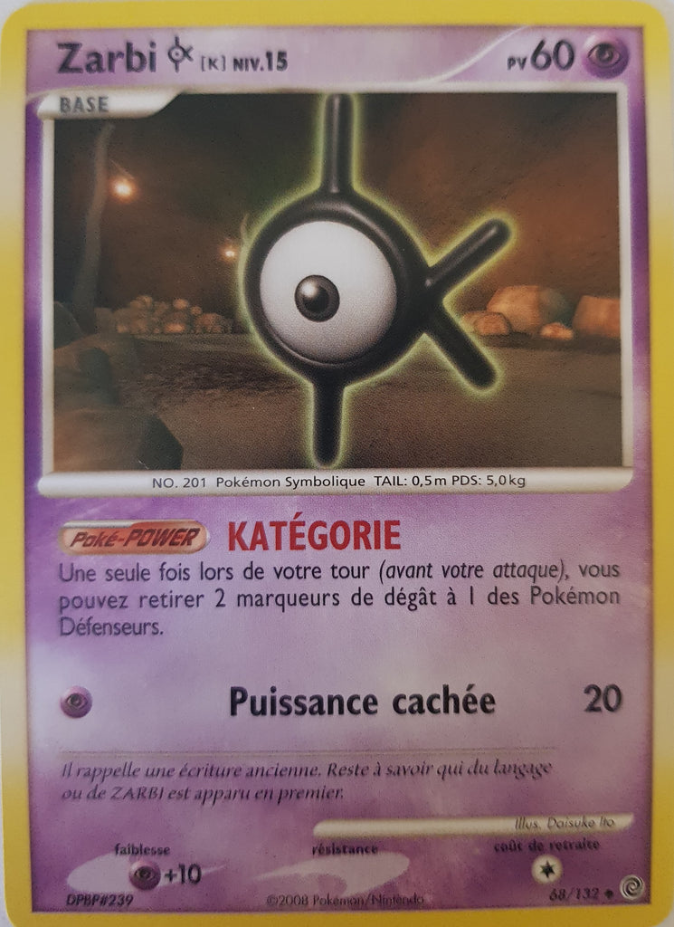 Unown K French - 68/132 - Uncommon