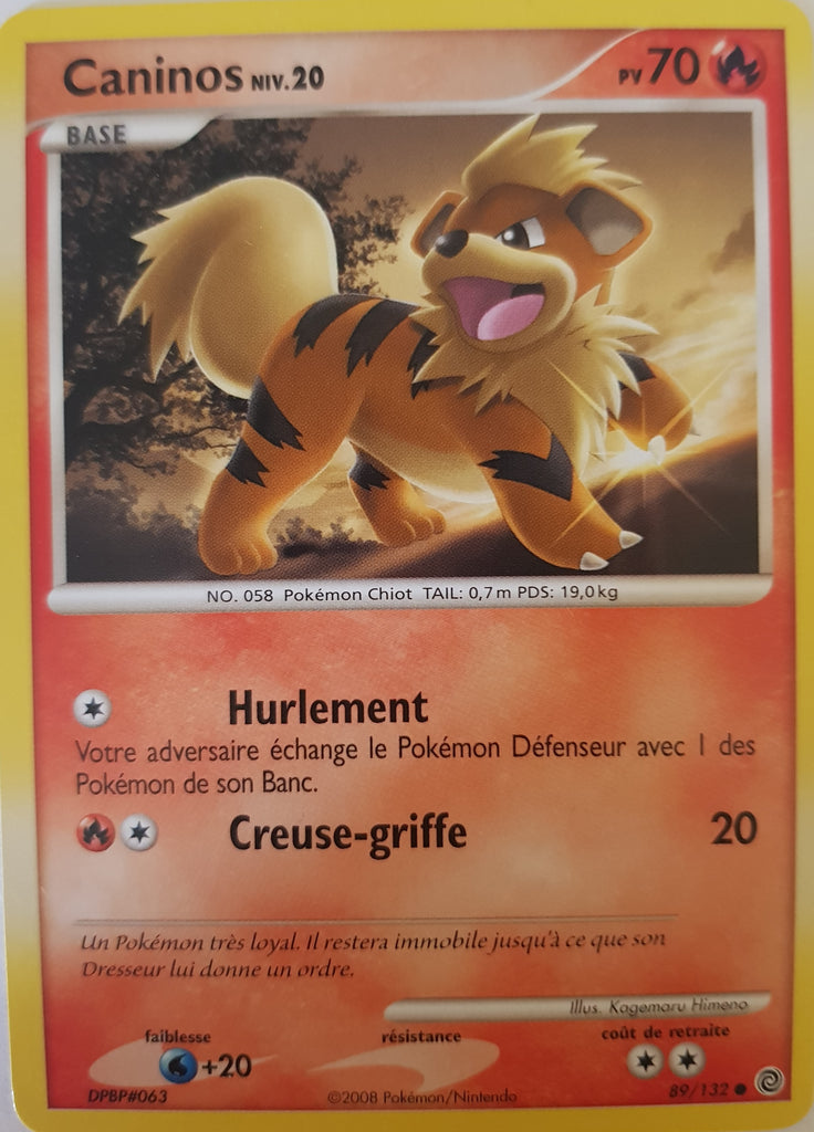 Growlithe French - 89/132 - Common